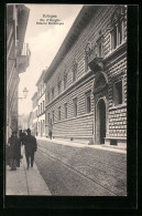 Cartolina Bologna, Via D`Azeglio, Palazzo Bevilacqua  - Bologna