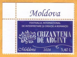 2024  Moldova Festival-contest For The Creation And Interpretation Of Romances ”Silver Chrysanthemum” 1v Mint - Moldavie