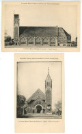 LOT De 2 Cartes PLANT CHAMPIGNY Paroisse Sainte Marie Libératrice La Futur église Chantier Du Cardinal - Andere & Zonder Classificatie