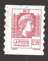 FRANCE 2004 ADHESIF OBLITERE SUR FRAGMENT  - YT 43 Ou 3716 - Used Stamps