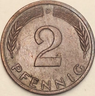 Germany Federal Republic - 2 Pfennig 1975 D, KM# 106a (#4525) - 2 Pfennig