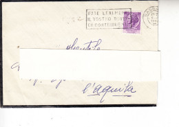 ITALIA 1954 -  Lettera  A Lutto Con Pubblicità Sul Pagamento Tasse - - 1946-60: Storia Postale