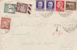D 160 Terra Del Sole Frazionario 27-140 Lettera X La Francia Tassata - Storia Postale