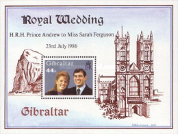 Gibraltar 1986 Prince Wedding Condition MNH (Minisheet) - Gibilterra