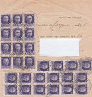 Imperiale 14 Mod. 162 Ammende Affra. Con 28 Esemplari Del 50 C. Spettacolare - Storia Postale