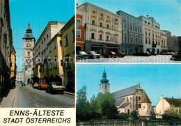 73320736 Enns Kirche Stadtturm Stadtpanorama Enns - Autres & Non Classés
