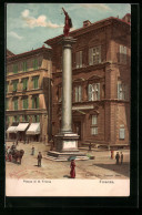 Lithographie Firenze, Piazza Di S. Trinita  - Firenze (Florence)