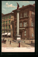 Lithographie Firenze, Piazza Di S. Trinita  - Firenze