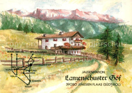 73320416 Flaas Jenesien Jausenstation Lanzenschuster Hof Alpen Kuenstlerkarte  - Sonstige & Ohne Zuordnung