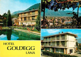 73320406 Lana Meran Hotel Garni Goldegg Swimming Pool Stadtpanorama Weintrauben  - Sonstige & Ohne Zuordnung