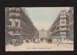 CPA - 75 - Paris - Avenue De L'Opéra - Colorisée - Animée - Circulée En 1906 - Autres Monuments, édifices