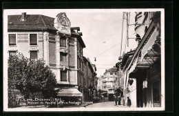 CPA Oyonnax, Maison Du Peuple Et Rue Anatole France  - Oyonnax