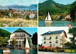 73319946 Weyregg Attersee Pension Staudinger Segeln Panorama Blick Zu Den Alpen  - Sonstige & Ohne Zuordnung