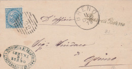 E 153 Pian Di Borno (Brescia) Lineare Verde Del 1879 - Storia Postale