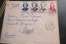 FRANCE Lettre Recommandée 1958  Venelles Pour Bizerte - 1921-1960: Modern Period