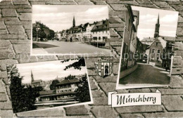 73319571 Muenchberg Oberfranken Stadt Der Textilindustrie Ortsmotive Kirche Wapp - Altri & Non Classificati