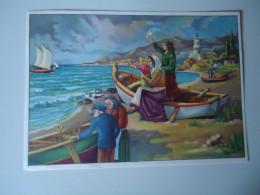 GREECE  POSTCARDS  1959 BOATS  ΑΠΕΡΓΗΣ  ΕΡΜΟΥ MORE  PURHASES 10% DISCOUNT - Griechenland
