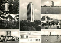 73319434 Milano Marittima Hotel Hochhaus Strand Hafen Fischkutter Milano Maritti - Other & Unclassified