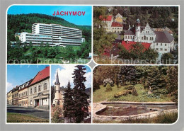 73319369 Jachymov Kurhaus Park Haeuserpartie Kirche Rathaus Jachymov - Tchéquie