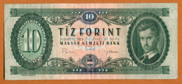 1969 // HONGRIE // MAGYAR NEMZETI BANK // TIZ FORINT // VF-TTB - Ungheria