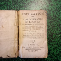 Ancien Livre Du Parlement De Toulouse 1737 à 1756 * Ordonnance De Louis XV Consernant Les Testamens - 1701-1800