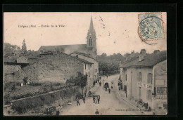 CPA Coligny, Entree De La Ville, L`Eglise  - Sin Clasificación