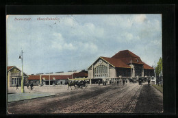 AK Darmstadt, Auf Dem Vorplatz Zum Hauptbahnhof  - Darmstadt