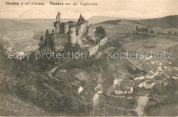 73318206 Vianden Fliegeraufnahme Schloss - Altri & Non Classificati