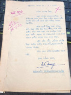 Soth Vietnam Letter-sent Mr Ngo Dinh Nhu -year16/5 /1953 No-183- 1 Pcs Paper Very Rare - Historische Documenten