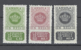 Portugal Angola 1950 "Philatelic Exhibition" MH Mundifil Angola #321-323 - Angola