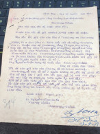 Soth Vietnam Letter-sent Mr Ngo Dinh Nhu -year13/9 /1953 No-394- 1 Pcs Paper Very Rare - Historische Documenten