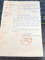 Soth Vietnam Letter-sent Mr Ngo Dinh Nhu -year1/5/1953 No-200- 1 Pcs Paper Very Rare - Historische Dokumente