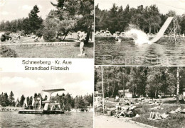 73317823 Schneeberg Erzgebirge Strandbad Filzteich Sprungturm Rutschbahn Schneeb - Other & Unclassified