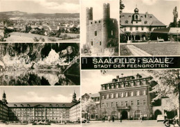 73317799 Saalfeld Saale Stadt Der Feengrotten Stadtpanorama Grafsburg Krankenhau - Saalfeld