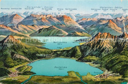 73317765 Kochel See Kochelsee Walchensee Alpenpanorama Aus Der Vogelperspektive  - Altri & Non Classificati