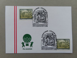 Österreich Pro Juventute - Mit Sonderstempel 29. 11. 1991 Garsten, 15. Garstner Adventmarkt (Nr.1374) - Altri & Non Classificati