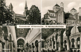 73317305 Hildesheim St Michaelskirche Einst Und Heute Mittelschiff Seitenschiff  - Hildesheim