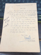 Soth Vietnam Letter-sent Mr Ngo Dinh Nhu -year/1953 No-433- 1 Pcs Paper Very Rare - Historical Documents