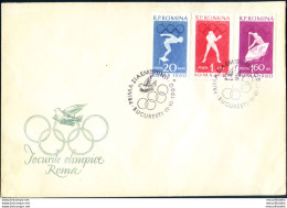 Sport. Olimpiadi Roma 1960. 2 FDC. - Autres & Non Classés