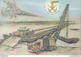 Af512 Cartolina Militare Per Ogni Ponte Una Suprema Sfida - Reggimenti