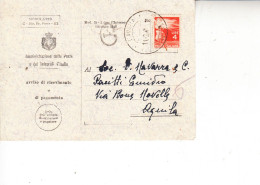 ITALIA 1947 - Avviso Ricevimento Da Aquila Per Aquila - 1946-60: Poststempel