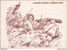 An422 Cartolina Militare Tanti Saluti A Ginevra Africa Orientale - Regiments