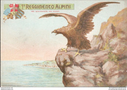 An251 Cartolina Militare 1 Reggimento Alpini 1939 - Regimenten