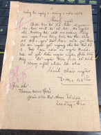 Soth Vietnam Letter-sent Mr Ngo Dinh Nhu -year-26/3/1952 No-138- 1 Pcs Paper Very Rare - Historical Documents