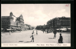 AK Jaipur, Main Street, Wind Palace And College  - Inde