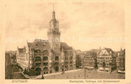 73316528 Stuttgart Marktplatz Rathaus Glockenspiel Stuttgart - Stuttgart