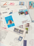 25 Covers With Airlines As A Theme, Either Stamps Or Postmarks. Postal Weight 0,125 Kg. Please Read Sales Con - Avions