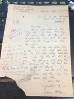 Soth Vietnam Letter-sent Mr Ngo Dinh Nhu -year-15/5/1953 No-161- 1 Pcs Paper Very Rare - Historical Documents