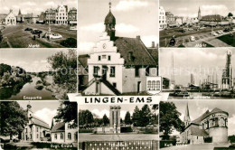 73316427 Lingen Ems Kirche Marktplatz Denkmal Rathaus Lingen Ems - Lingen