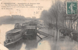 94-CHARENTON INONDATION DE JANVIER 1910 L ILE SUBMERGE-N°LP5124-C/0067 - Charenton Le Pont